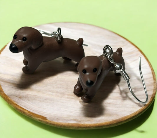 Dachshund Brown - Novelty Earring