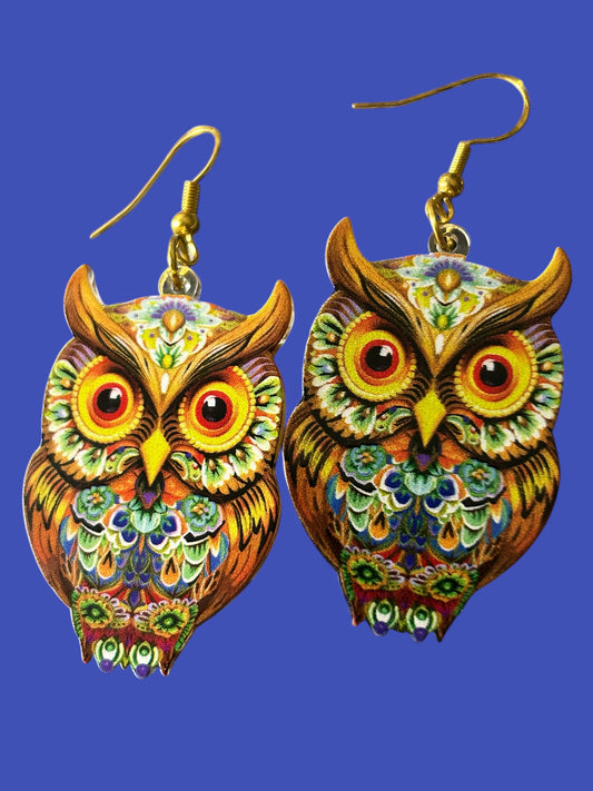Brown Owl - Novelty Earring