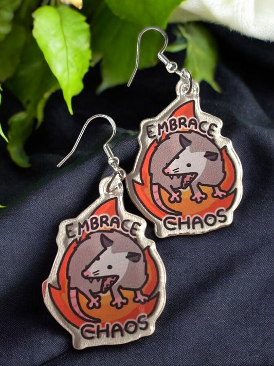 Embrace Chaos - Novelty Earring