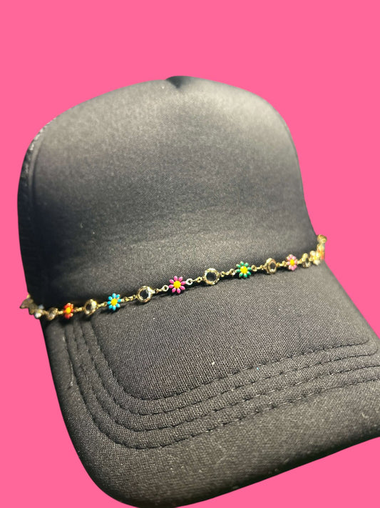 Flower & Clear - Hat Chain