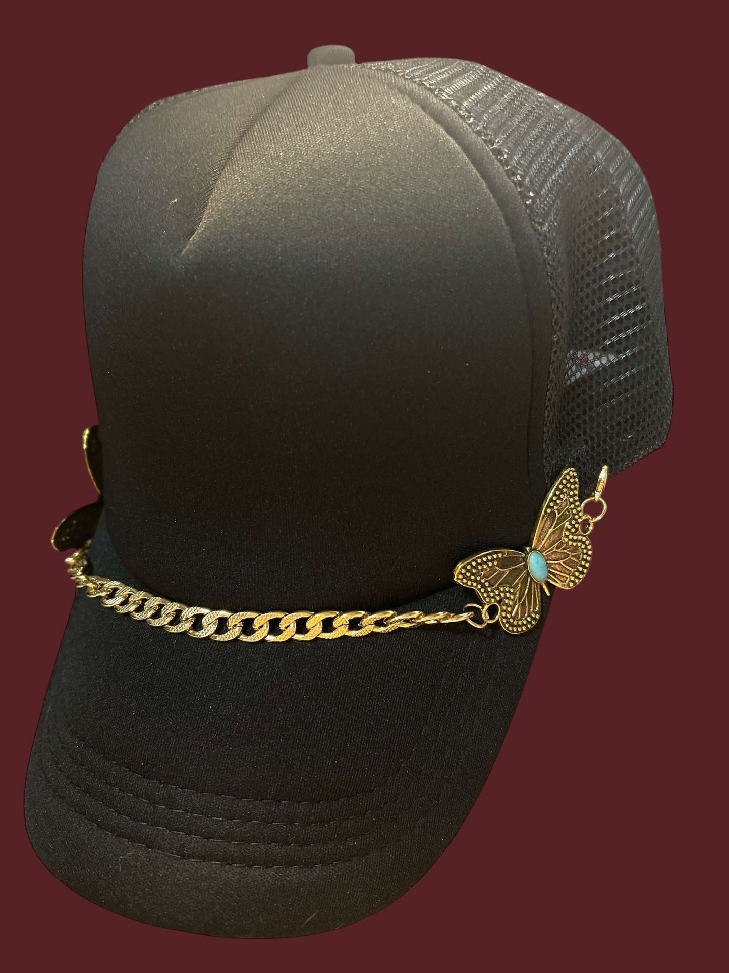 Gold Butterfly - Hat Chain