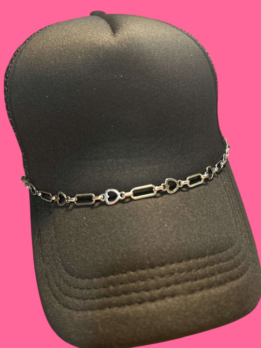 Heart Link - Hat Chain