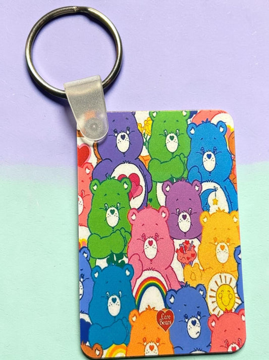 Printed Keychain - Colorful Bears