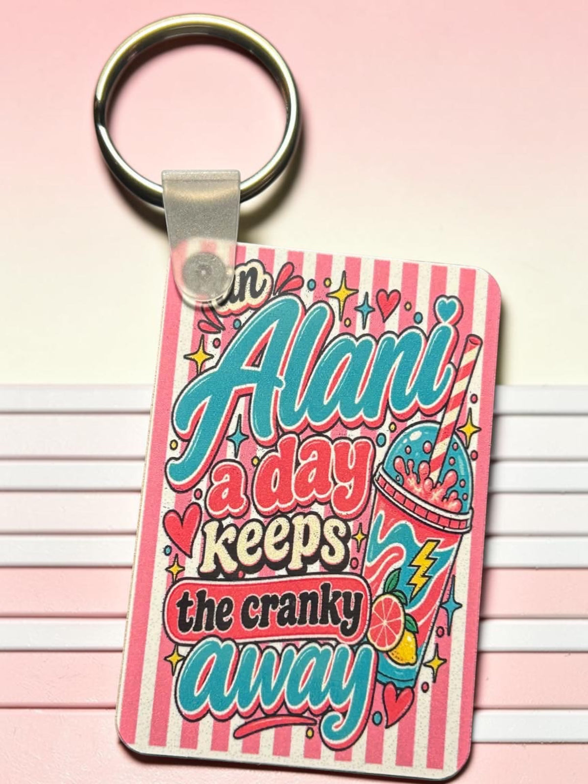 Printed Keychain - Energy Drink