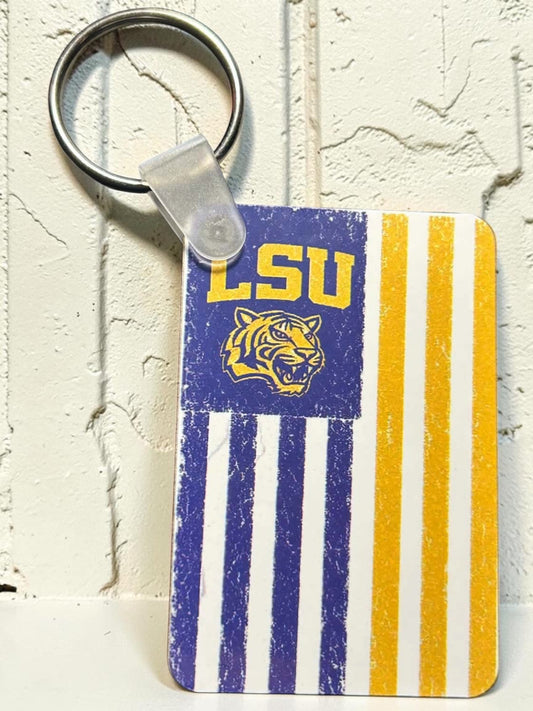 Printed Keychain - Tigers Flag