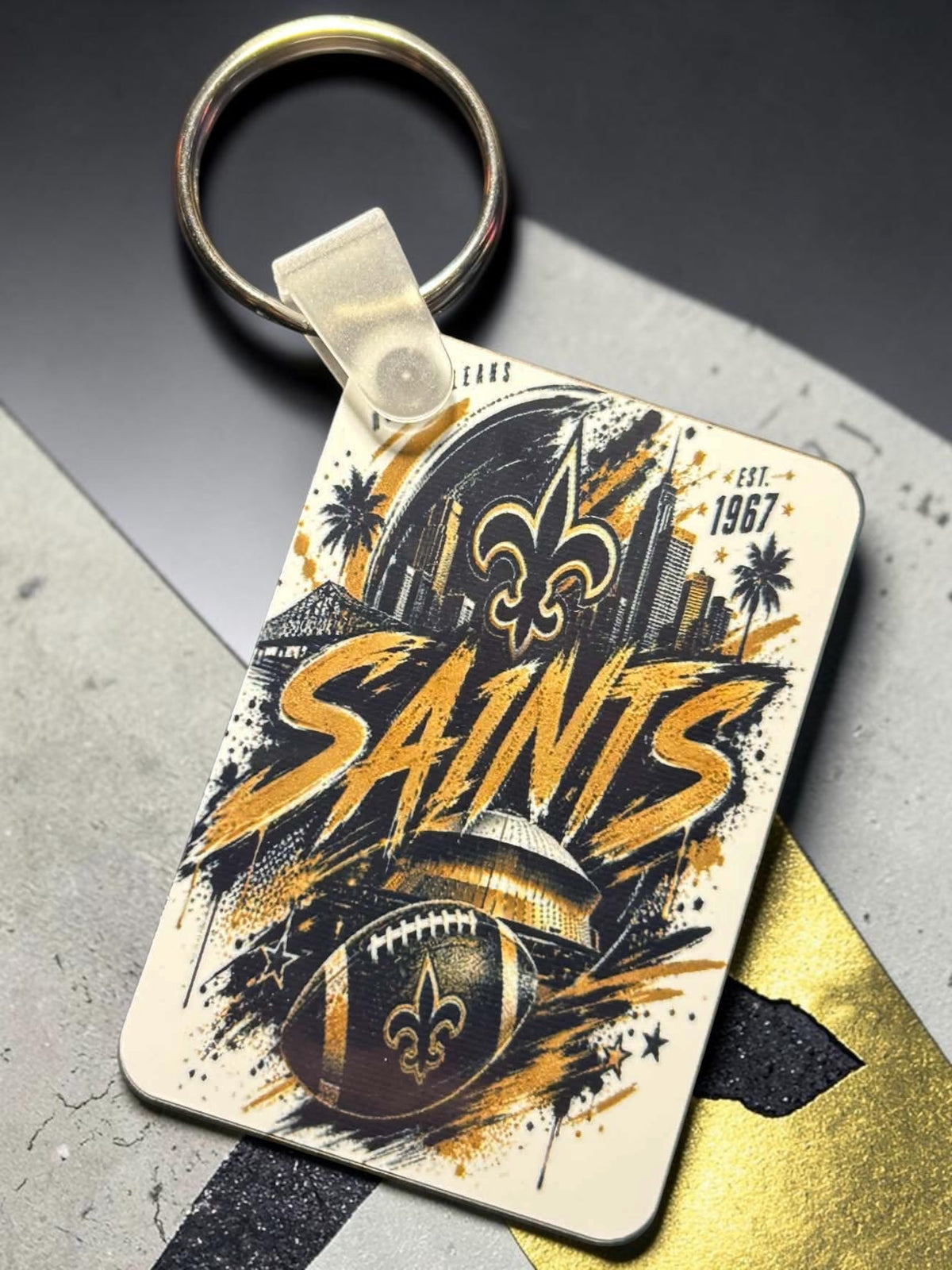 Printed Keychain - Saints