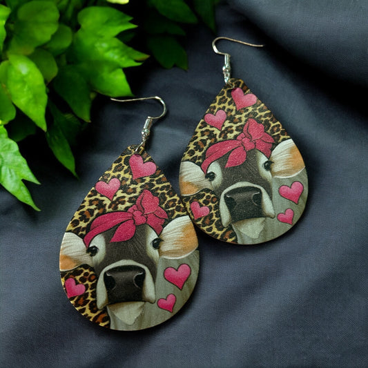 Bow Cow - Novelty Earring