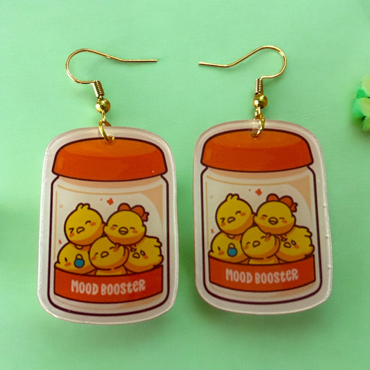 Mood Booster Chicks - Novelty Earring