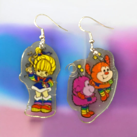 Rainbow Girl 2 Friends - Novelty Earring