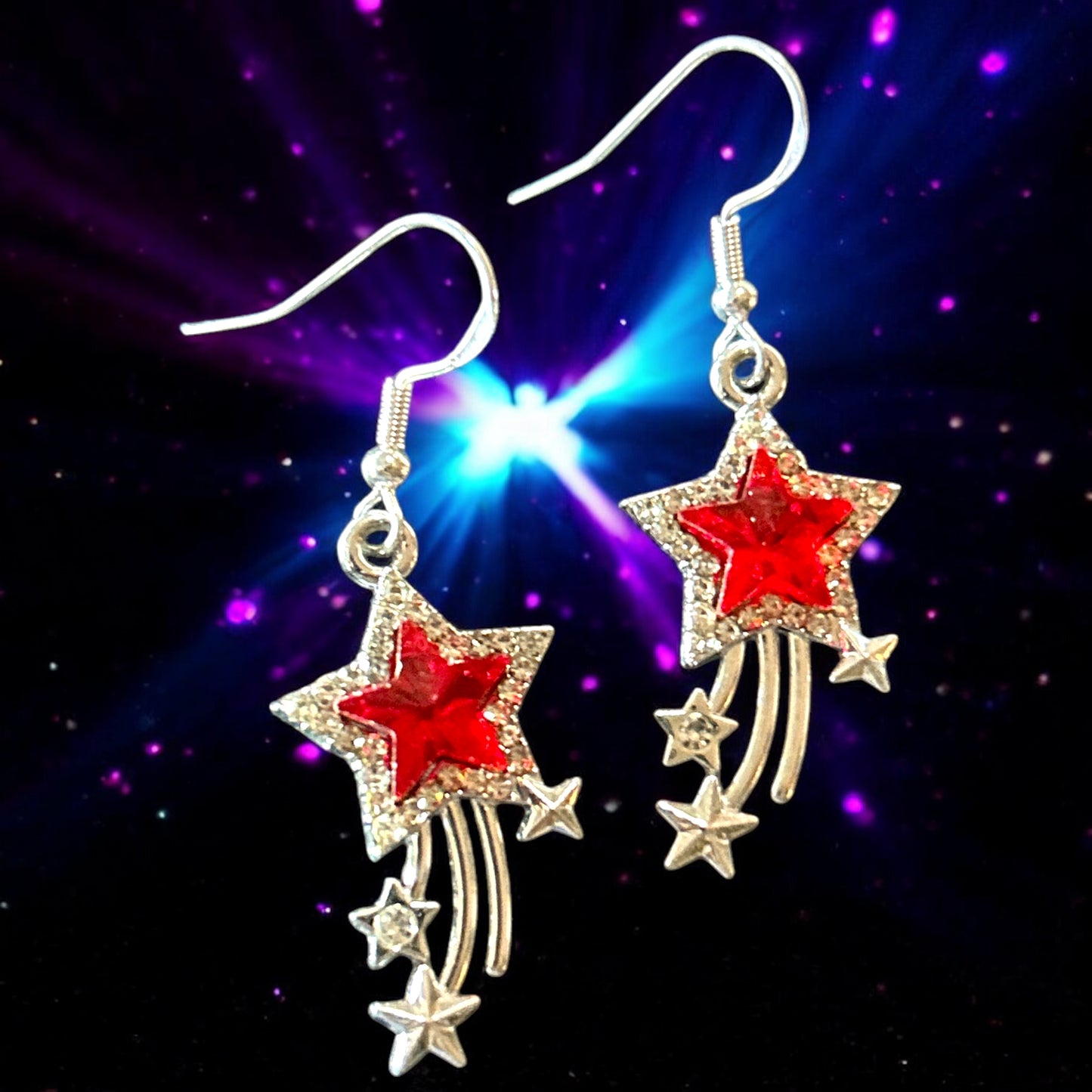 Red Shooting Star - Novelty Earring
