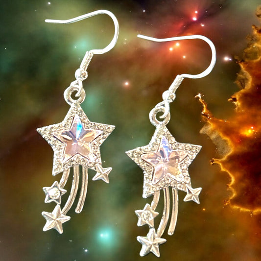 Pink Shooting Star - Novelty Earring