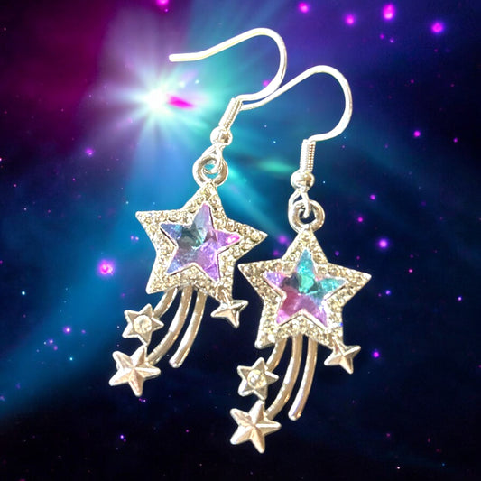 Iridescent Shooting Star - Novelty Earring