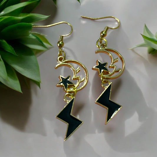 Moon Bolt - Novelty Earring