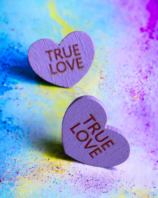 True Love Heart - Novelty Earrings
