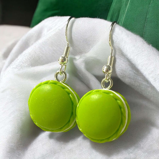 Green Mini Macaroon - Novelty Earring