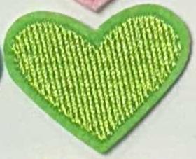 Mini Heart - Lime - Patch