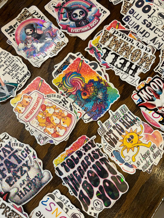 Sticker = Mystery Packs