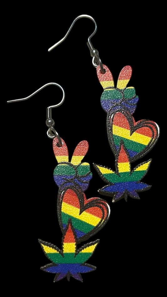 Peace Love 4:20 - Novelty Earring