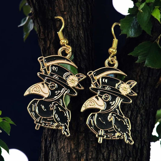 Plague Doc Crow - Novelty Earring