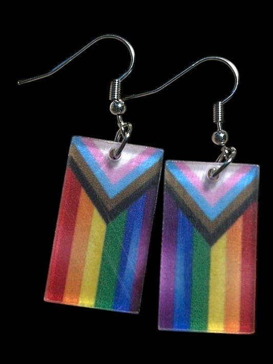 Progressive Flag - Novelty Earring