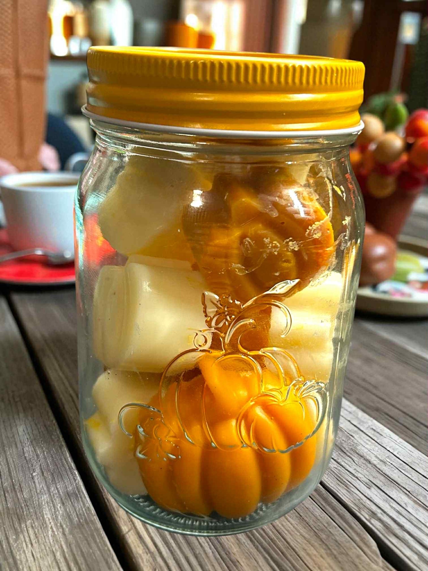 Decorative Wax Container - Pumpkin Spice Latte Jar