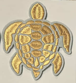 Sea Turtle - Gold - Patch