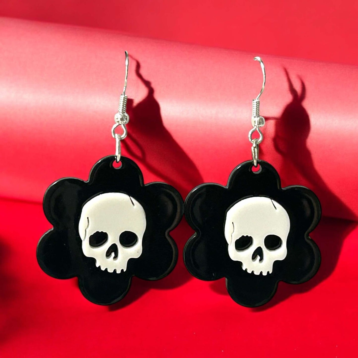 Skull Flower - Novelty Earring