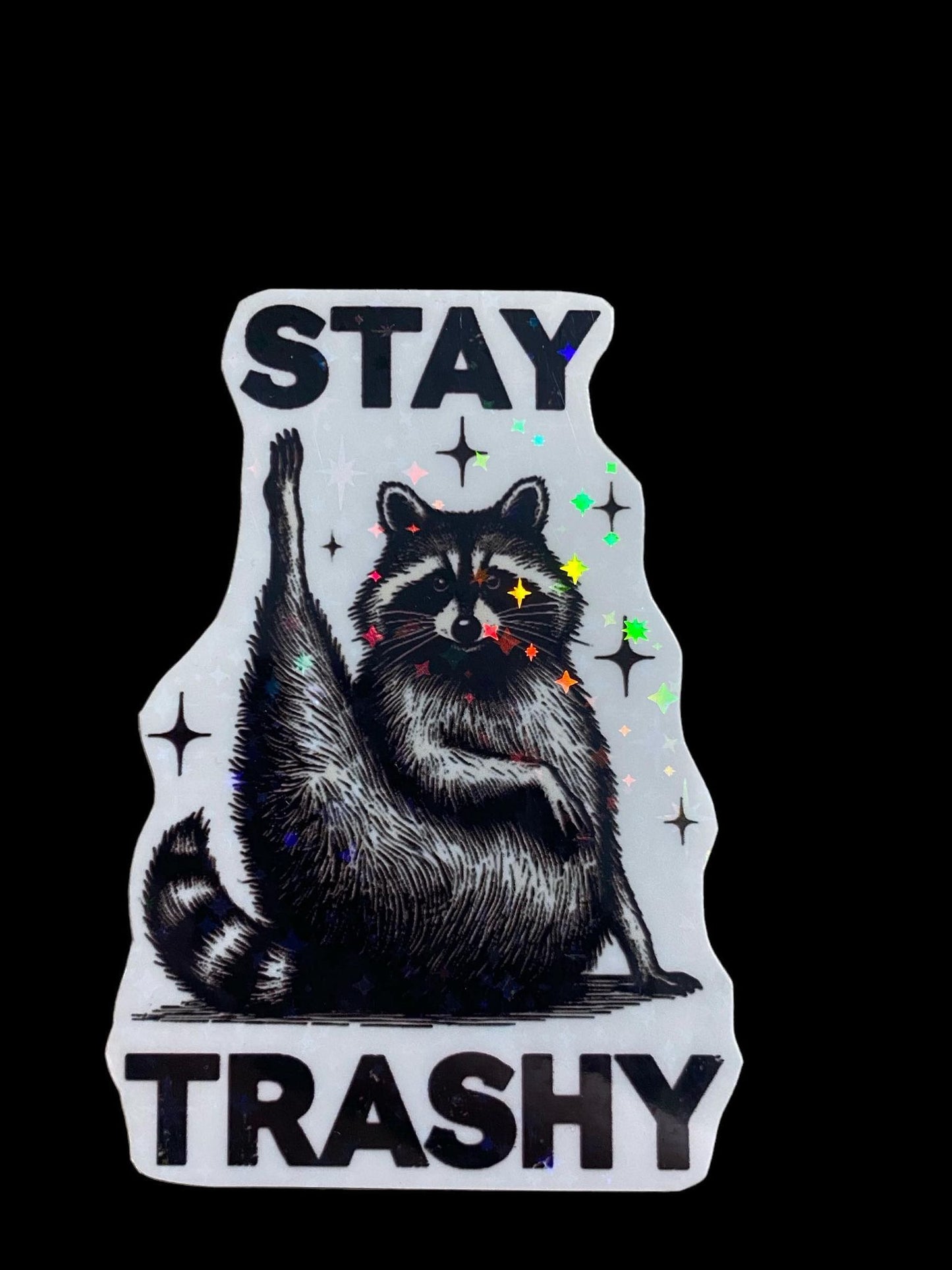 Sticker - Stay Trashy Racoon