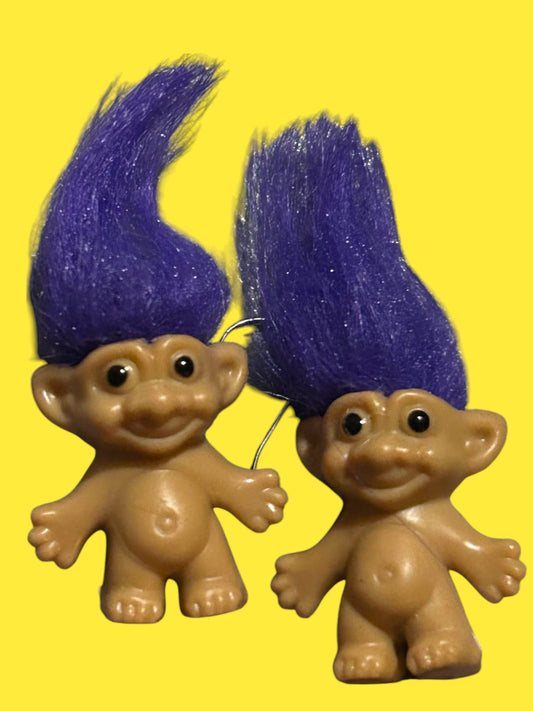 Troll - Purple - Novelty Earring