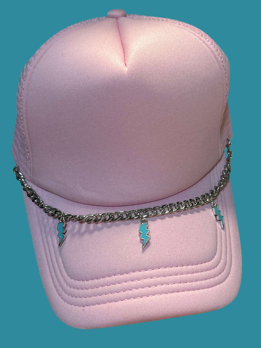 Turquoise Bolt - Hat Chain