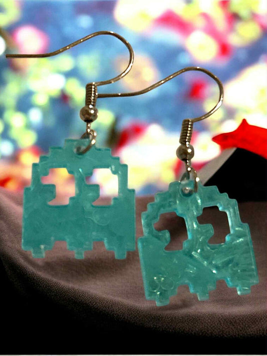 Blue PM Ghost - Novelty Earring