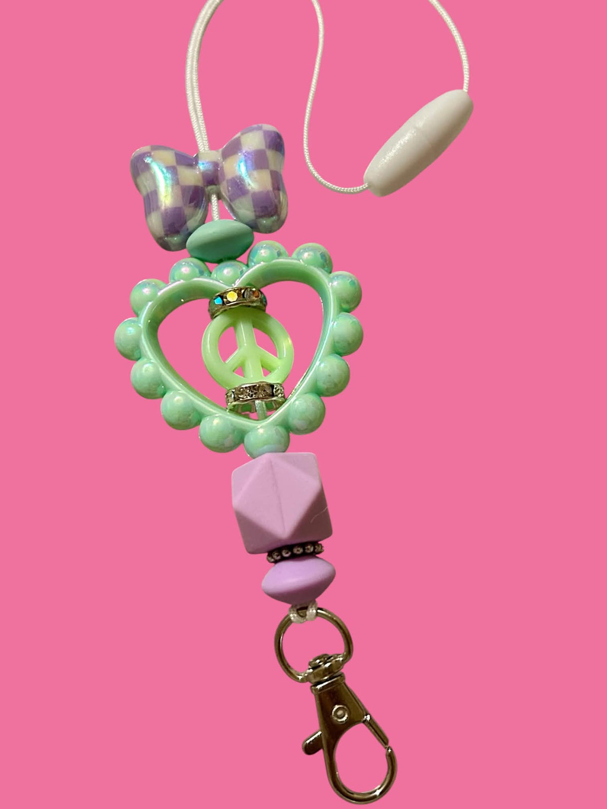 Car Freshie Hanger - Bows & Hearts