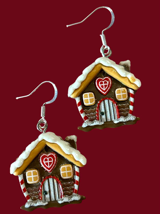Gingerbread House - Novelty Earring