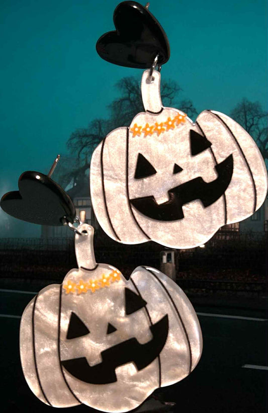 White Pumpkin- Novelty Earring