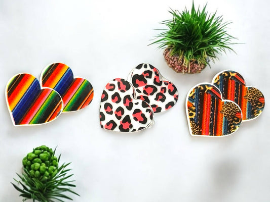 Heart Post Set - Novelty Earring