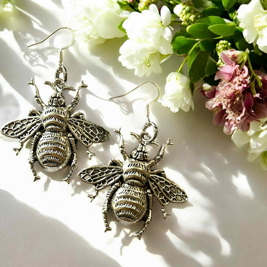Silver Bee - Novelty Earring
